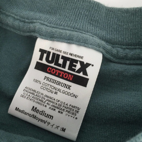 Vintage 1990s Wild Artic at Sea World Polar Bear Short Sleeve T-Shirt M Teal - Picture 3 of 5